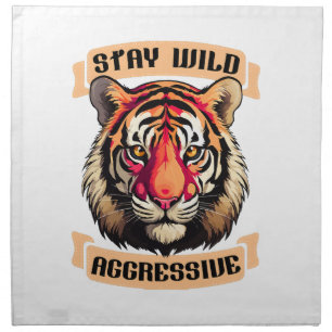 TIGER FACE CLOTH NAPKIN