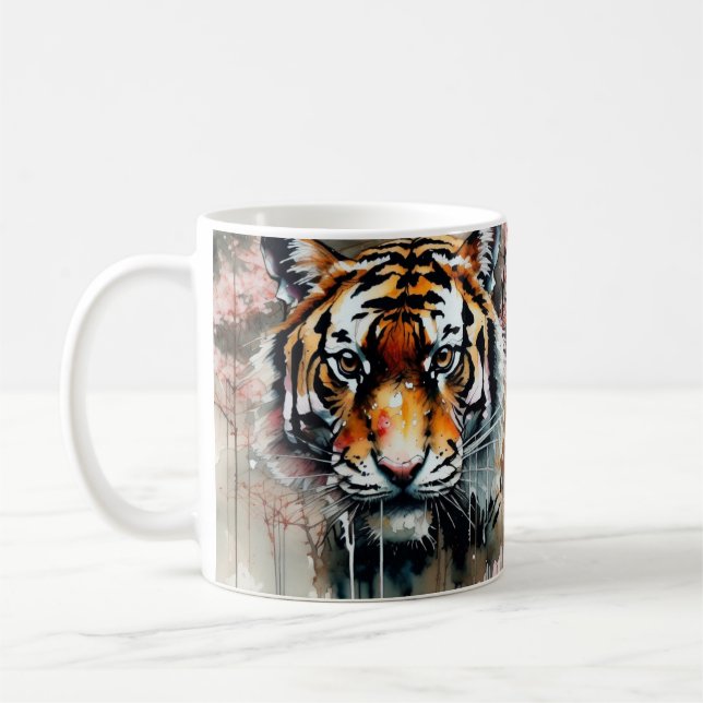 Tiger Face Coffee Mug (Left)