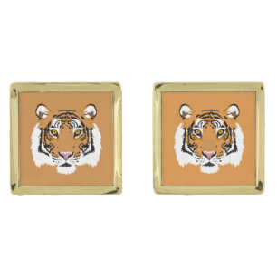 Tiger Face Cool Big Cat Cufflinks