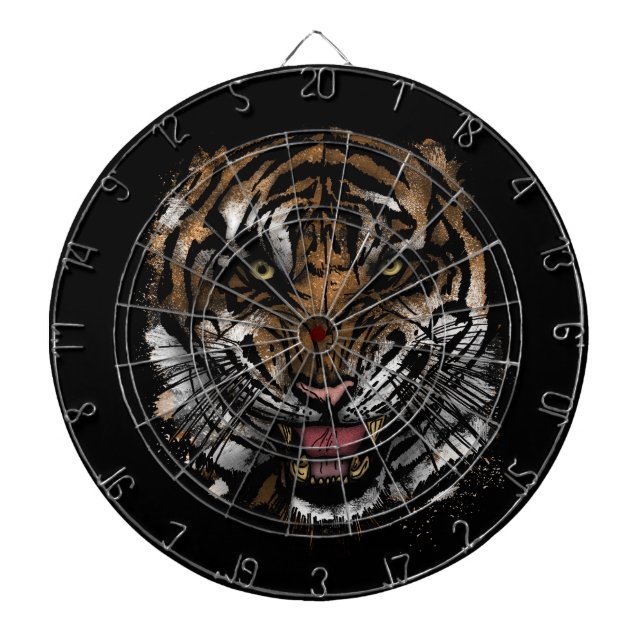 Tiger Face   Dart Board (Front)