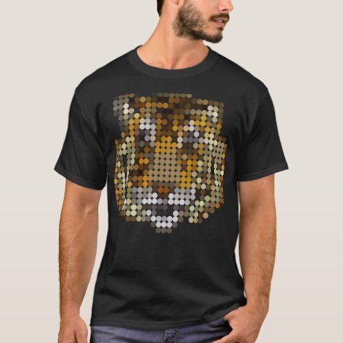 Tiger Face Dots T_Shirt