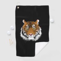 Tiger Face Golf Towel