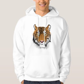 Tiger Face  Hoodie by Theraven14 at Zazzle