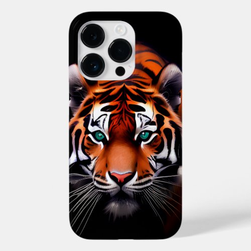 Tiger Face in a Dark Close Up Case_Mate iPhone 14 Pro Case