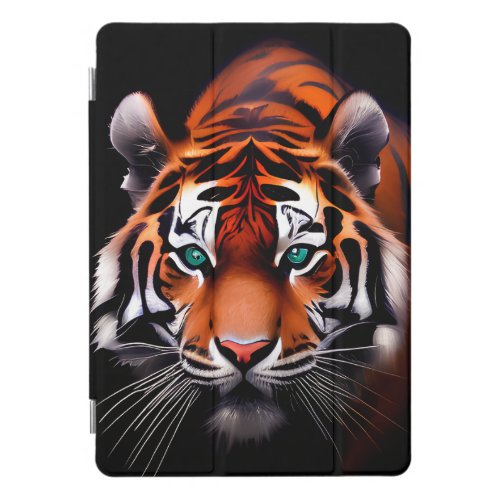 Tiger Face in a Dark Close Up iPad Pro Cover