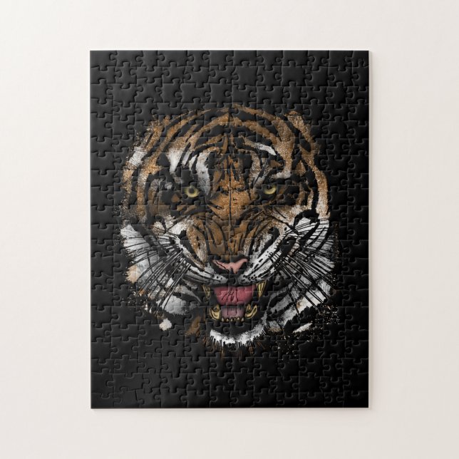 Tiger Face Jigsaw Puzzle (Vertical)