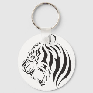 Tiger Face Keychain