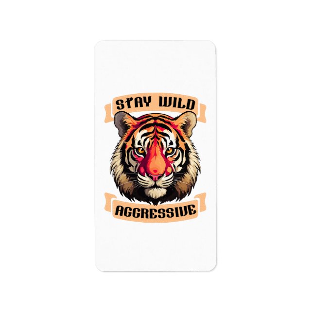 TIGER FACE LABEL (Front)