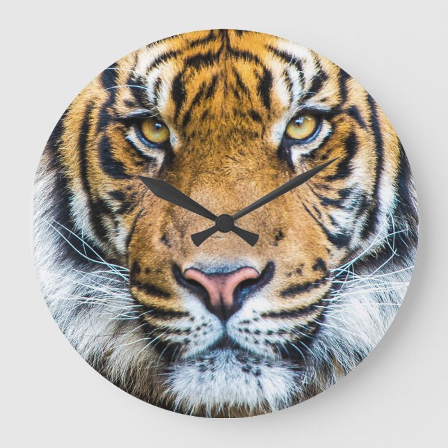 Tiger Face Large Clock (Front)