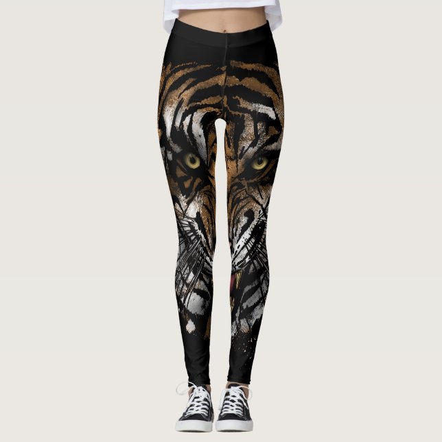 Tiger Face Leggings (Front)