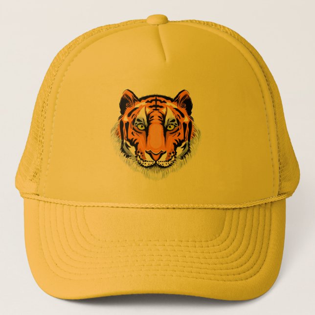 Tiger Face Logo Trucker Hat (Front)