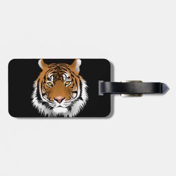 Tiger Face  Luggage Tag by Theraven14 at Zazzle