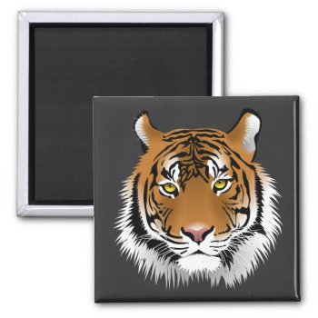 Tiger Face  Magnet by Theraven14 at Zazzle