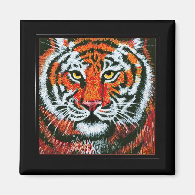 Tiger Face Magnet (Front)