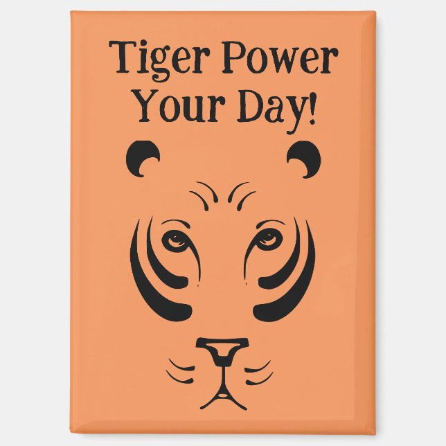 Tiger Face Magnet (Front)