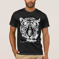 Tiger Face Men's Bella+Canvas Short Sleeve Black