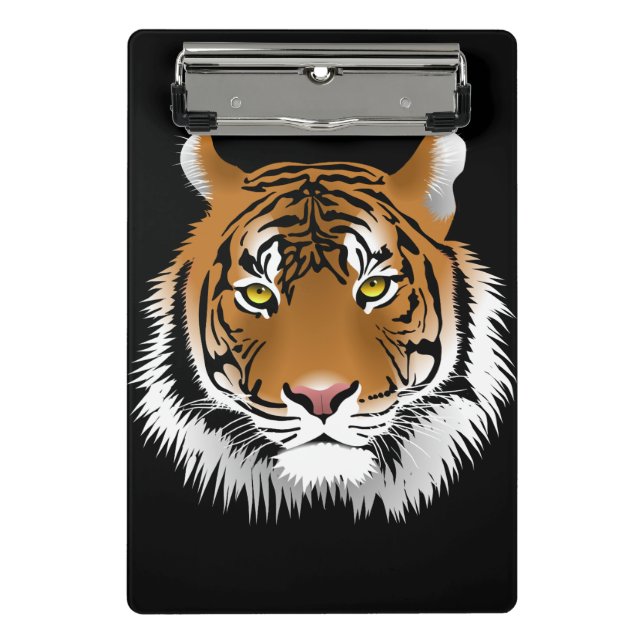 Tiger Face Mini Clipboard (Front)