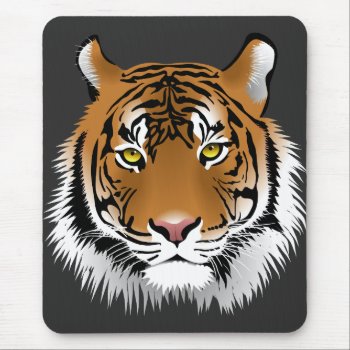 Tiger Face  Mouse Pad by Theraven14 at Zazzle