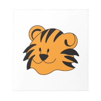 Tiger Face Notepad by Grandslam_Designs at Zazzle