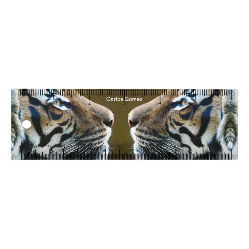 Tiger Face Personalized Name Ruler