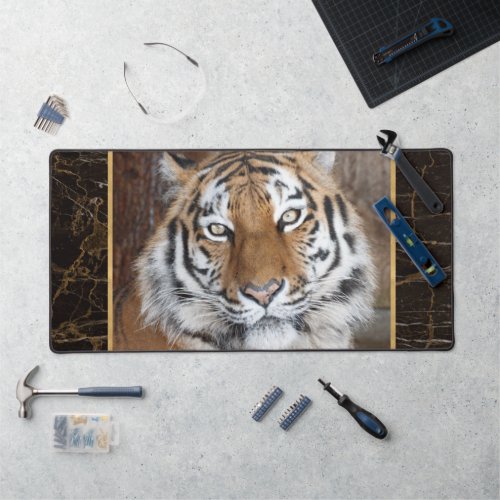 Tiger Face Photo  Desk Mat