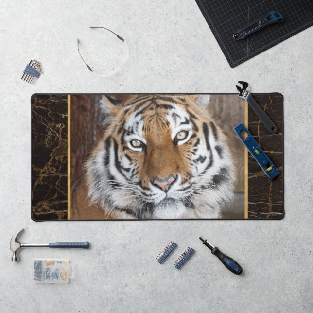 Tiger Face Photo  Desk Mat (Workstation)
