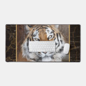 Tiger Face Photo  Desk Mat (Keyboard & Mouse)