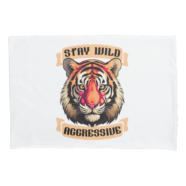 TIGER FACE PILLOW CASE (Front)