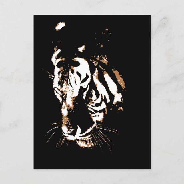 Tiger Face Postcard (Front)