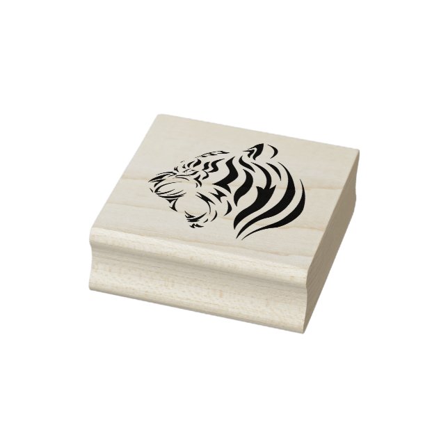 Tiger Face Rubber Stamp (Stamp)