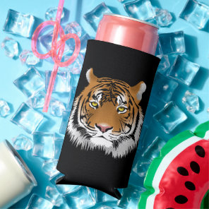 Tiger Face Seltzer Can Cooler
