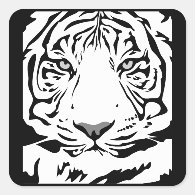 tiger face stickers (Front)