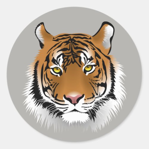Tiger face stickers