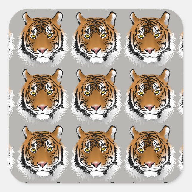 Tiger face stickers (Front)