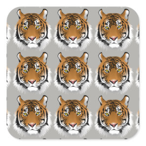 Tiger face stickers
