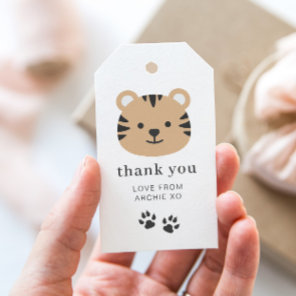 Tiger Face - Thank You Favor Gift Tags