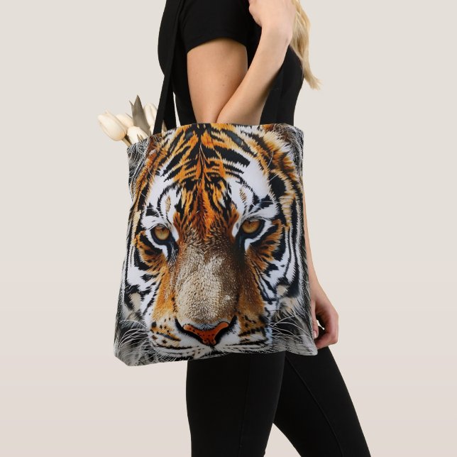 Tiger Face  Tote Bag (Close Up)