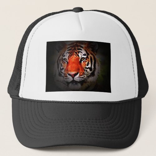 Tiger Face Trucker Hat