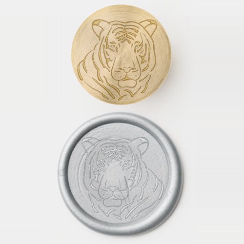 tiger face wax seal stamp