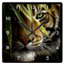 Tiger Face Wildlife Clock