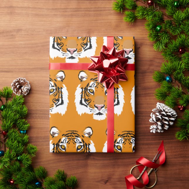 Tiger Face Wrapping Paper (Holiday Gift)