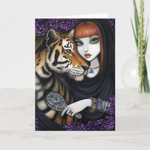 Tiger Fae Soul Mates Fantasy Flower Sam Lilah Card