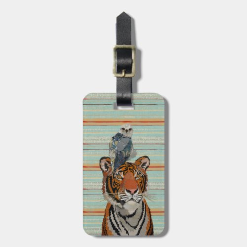 TIGER  FALCON LUGGAGE TAG