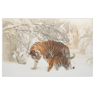 Tiger Family Baby Fabric