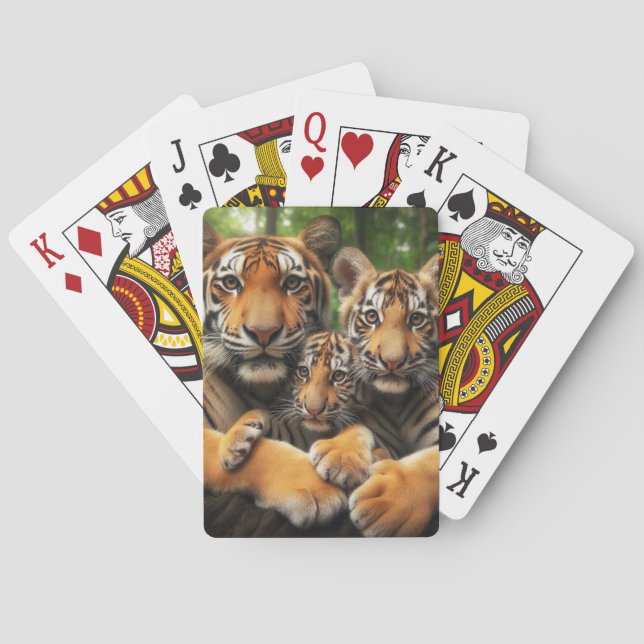 Tiger Family Poker Cards (Back)