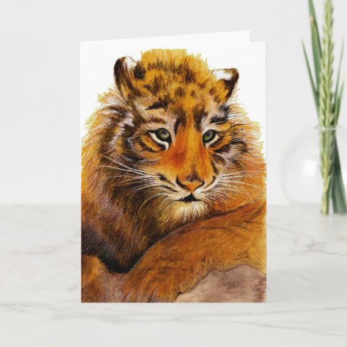 Tiger Fathers Day Card