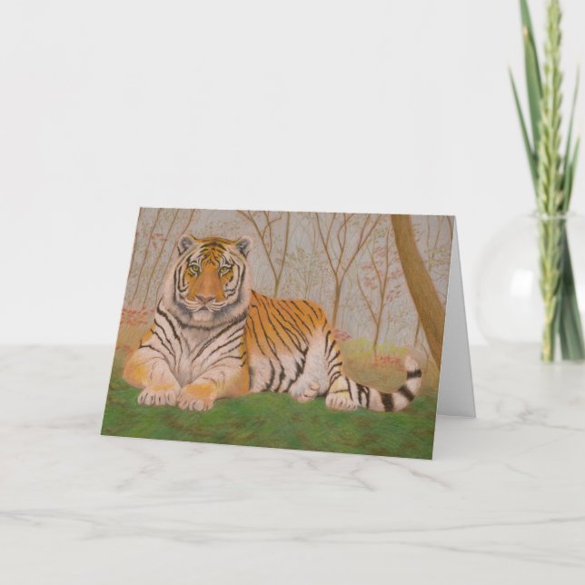 Tiger Father's Day Card (Front)