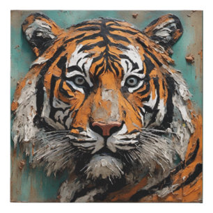 Tiger Faux Canvas Print