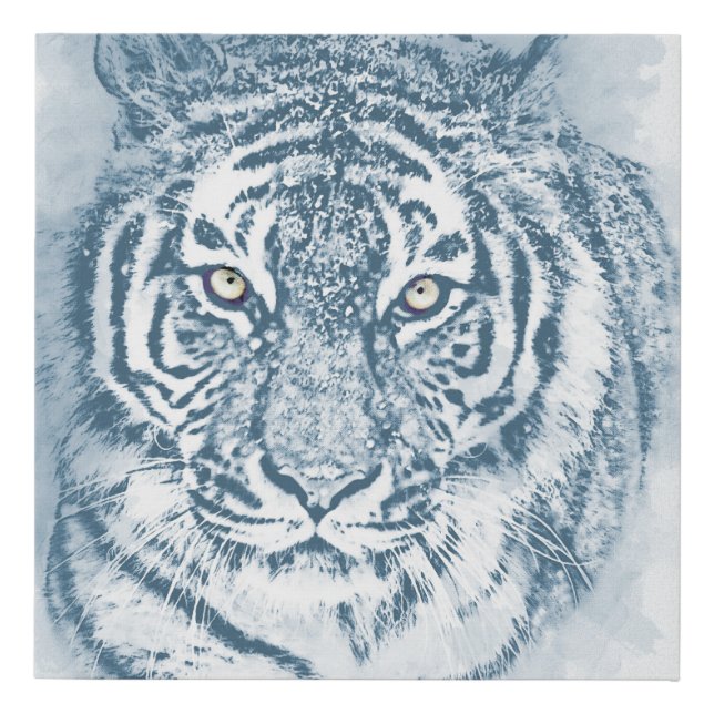 tiger faux canvas print (Front)