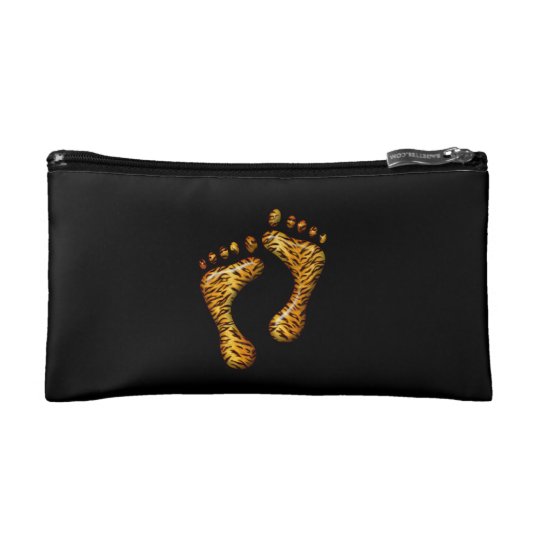 Tiger Feet Cosmetic Bag